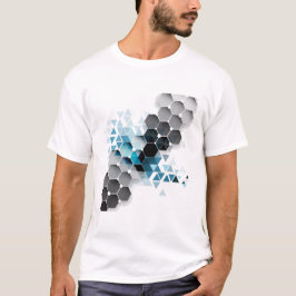 Geometrische verbeelding t-shirt