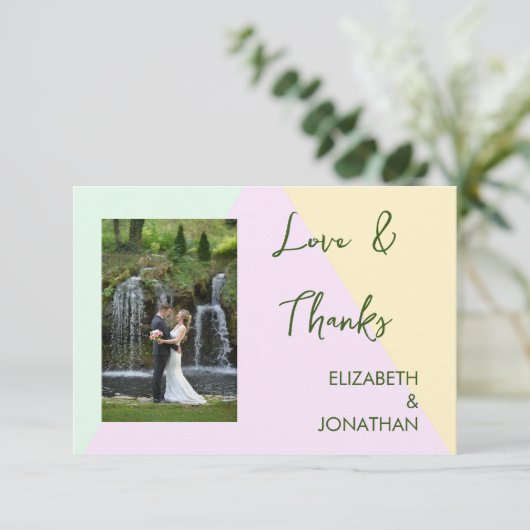 Geometrische verbondenheid van gesteente bedankkaart (Staand voorkant)