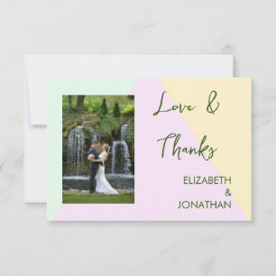 Geometrische verbondenheid van gesteente bedankkaart