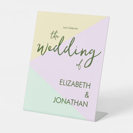 Geometrische verbondenheid van gesteente reclamebord met voetstuk (Voorkant)