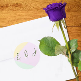 Geometrische verbondenheid van gesteente ronde sticker