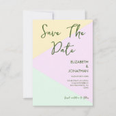 Geometrische verbondenheid van gesteente save the date (Voorkant)