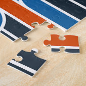 Geometrische verdraaide lijnen  legpuzzel (Zijkant)