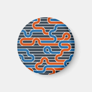 Geometrische verdraaide lijnen  magneet