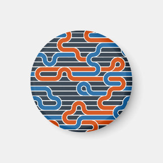 Geometrische verdraaide lijnen magneet