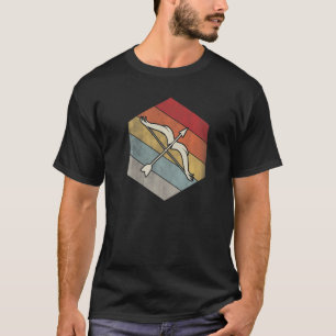 Geometrische verdringerige Vintage voor boogschiet T-shirt