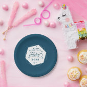 Geometrische verklikker | Eve-partij nieuwjaar Papieren Bordje (Feest)