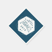 Geometrische verklikker | Eve-partij nieuwjaar Servetten (Hoek)