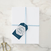 Geometrische verklikker | Gelukkig nieuwjaar Cadeaulabel (Met Touw)