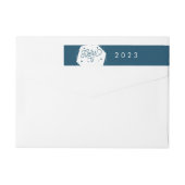 Geometrische verklikker | Nieuw jaar — Retouradres (Achterkant)