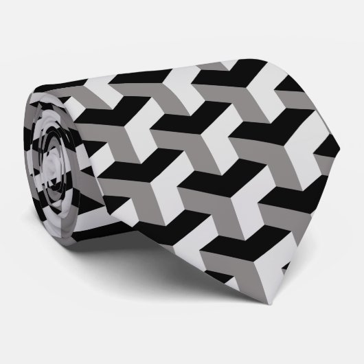 Geometrische verklikkers Stropdas optisch lichtpat (Opgerold)