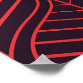 Geometrische verlaat naadloos patroon. Abstracte s Poster (Hoek)