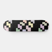 Geometrische verloopblokken op zwart persoonlijk skateboard (Horizontaal)