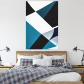 Geometrische Verlopen Canvas Afdruk (Insitu (Slaapkamer))