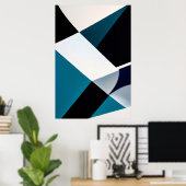 Geometrische Verlopen Poster (Thuiskantoor)