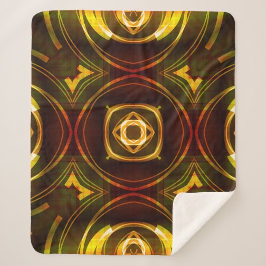  geometrische versieringspatroon, a sherpa deken (Voorkant)