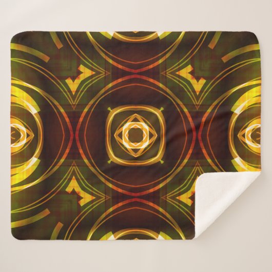  geometrische versieringspatroon, a sherpa deken (Voorkant (horizontaal))