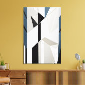 Geometrische Verticaliteit Canvas Afdruk (Insitu (Woonkamer))