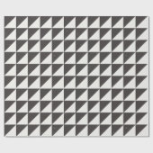 Geometrische, vervaagde zwarte en off-white drieho cadeaupapier (Vlak)