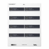 Geometrische verzendlabels voor zakelijke Logo Etiket (Full Sheet)