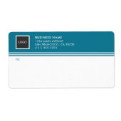 Geometrische verzendlabels voor zakelijke Logo Etiket (Voorkant)