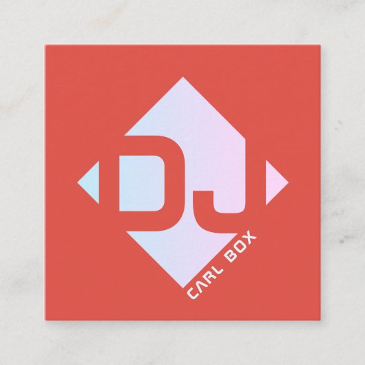 geometrische vetbedekking met roboïde vierkante visitekaartje (Voorkant)