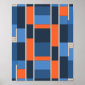 Geometrische vetgedrukte blokken poster (Voorkant)