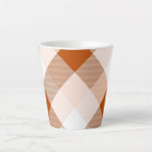 Geometrische vierkant Abstractie 16 Latte Mok (Voorkant)