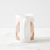 Geometrische vierkant Abstractie 16 Porselein Kop (Achterkant)