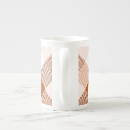 Geometrische vierkant Abstractie 16 Porselein Kop (Achterkant)