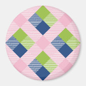 Geometrische vierkant Abstractie 18 Magneet (Voorkant)