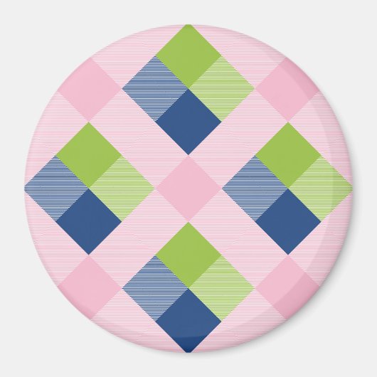 Geometrische vierkant Abstractie 18 Magneet (Voorkant)