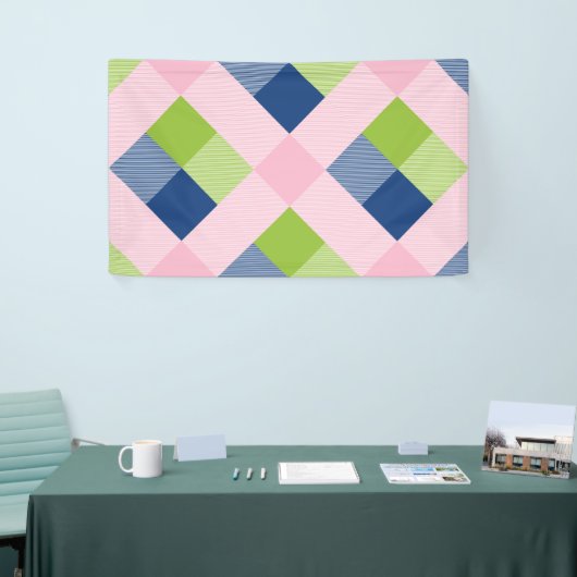 Geometrische vierkant Abstractie 18 Spandoek (Beurs)