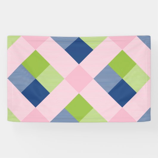 Geometrische vierkant Abstractie 18 Spandoek (Horizontaal)