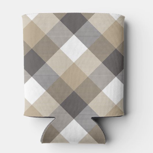 Geometrische vierkant Abstractie 2 Blikjeskoeler (Achterkant)