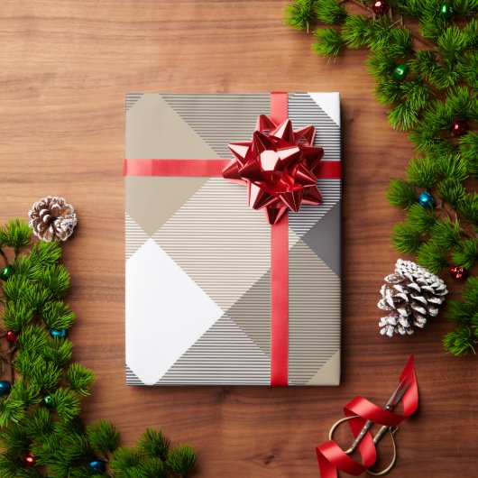 Geometrische vierkant Abstractie 2 Cadeaupapier (Feestdagen Geschenken)