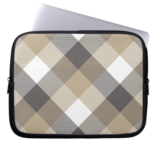 Geometrische vierkant Abstractie 2 Laptop Sleeve (Voorkant)
