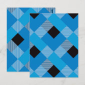 Geometrische vierkant Abstractie 3 Briefkaart (Voorkant / Achterkant)