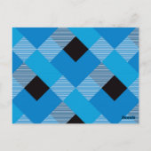 Geometrische vierkant Abstractie 3 Briefkaart (Achterkant)