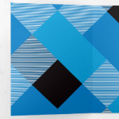 Geometrische vierkant Abstractie 3 Drieluik Wenskaart (Binnenzijde eerst)