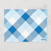 Geometrische vierkant Abstractie 6 Briefkaart (Achterkant)