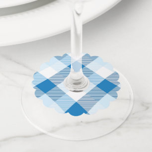 Geometrische vierkant Abstractie 6 Wijnglaslabel