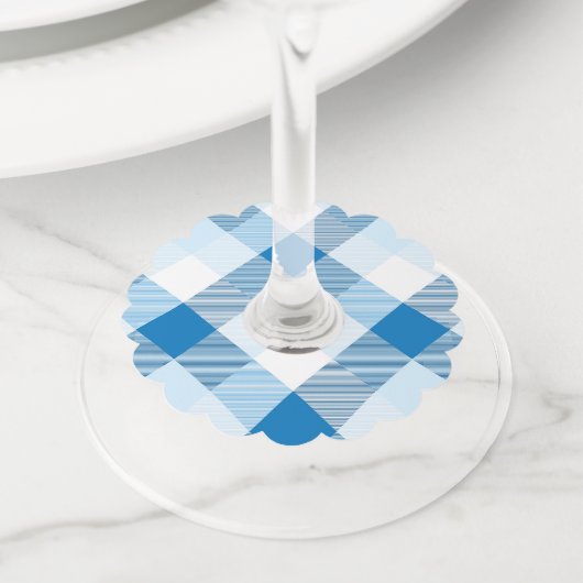 Geometrische vierkant Abstractie 6 Wijnglaslabel (Dichtbij)