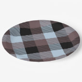 Geometrische vierkant Abstractie 8 Papieren Bordje (Gekanteld)