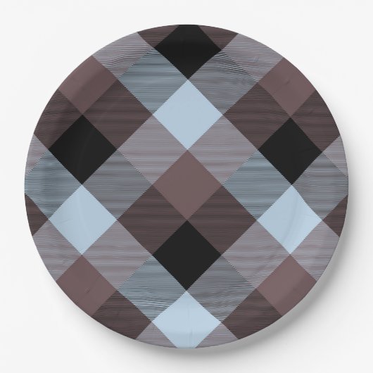 Geometrische vierkant Abstractie 8 Papieren Bordje (Voorkant)