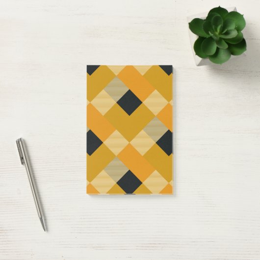 Geometrische vierkant Abstractie 9 Post-it® Notes (Kantoor)