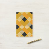 Geometrische vierkant Abstractie 9 Post-it® Notes (Op bureau)