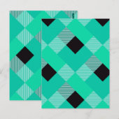 Geometrische vierkant afwijking 10 briefkaart (Voorkant / Achterkant)
