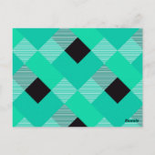 Geometrische vierkant afwijking 10 briefkaart (Achterkant)