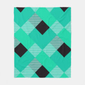 Geometrische vierkant afwijking 10 fleece deken (Voorkant)